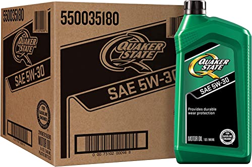 Quaker State Motor Oil, Synthetic Blend 5W-30 (1-Quart, Case of 6)