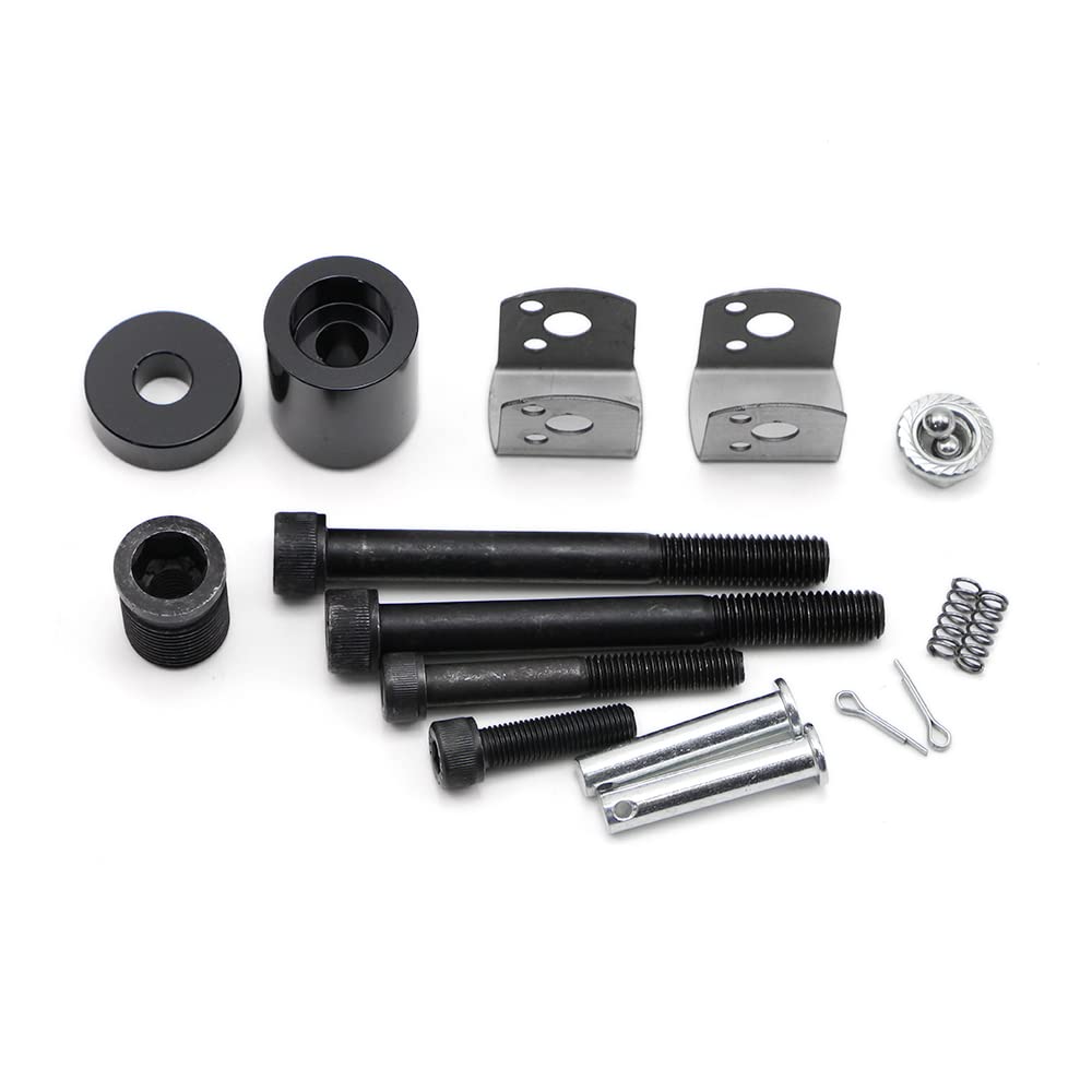 Dreamseek Pedal de pie trasero de motocicleta + soporte para Harley Sportster S 1250 RH1250 2021 2022 CNC componente de montaje de estribera de aluminio (negro mate)