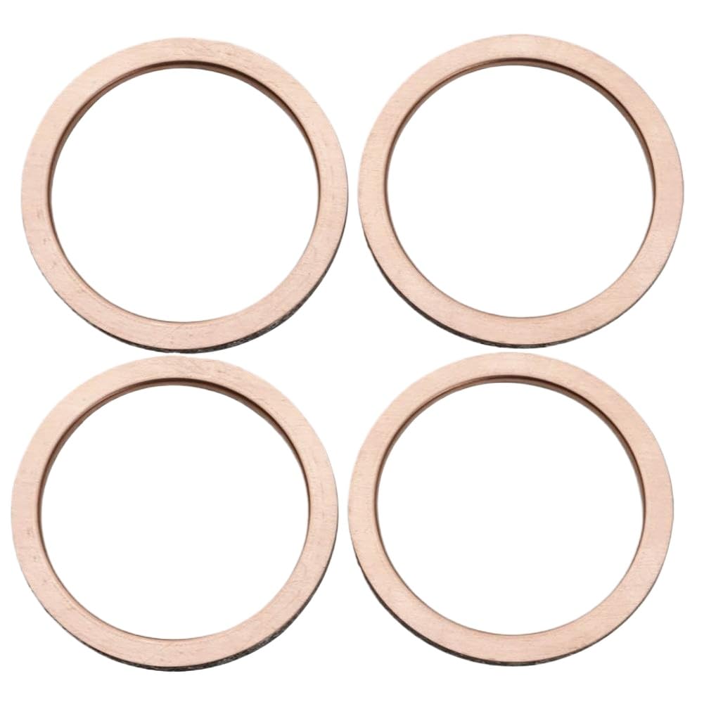 4PCS Metal Header Gasket Compatible with YFM600FW 4x4 99-01 YZF-R6 99-05 YZF-R6S 06-09 YFM660R 01-05