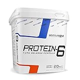 Protein-6 de Bodylab24 2 kg | Polvo de proteína multicomponente con 6 fuentes de proteína | Chocolate