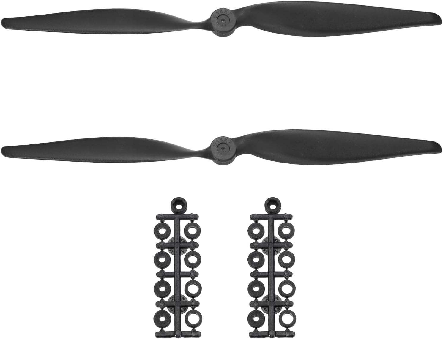 MECCANIXITY 3 Pcs 14x7 Inch Propeller RC Propellers 2-Vane Blades Props with Washer for RC Airplane Aircraft Prop Controlled Airplanes Lightweight Drones, Black