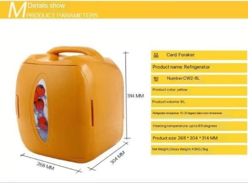 8L Thermoelectric Mini Fridge Cooler and Warmer for Home,Office, Car, Dorm or Boat Compact & Portable