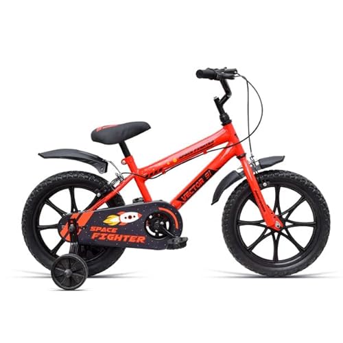 VECTOR 91 Space Fighter 16T Red Single Speed 10.5 Inch Frame - Unisex Kids Cycle