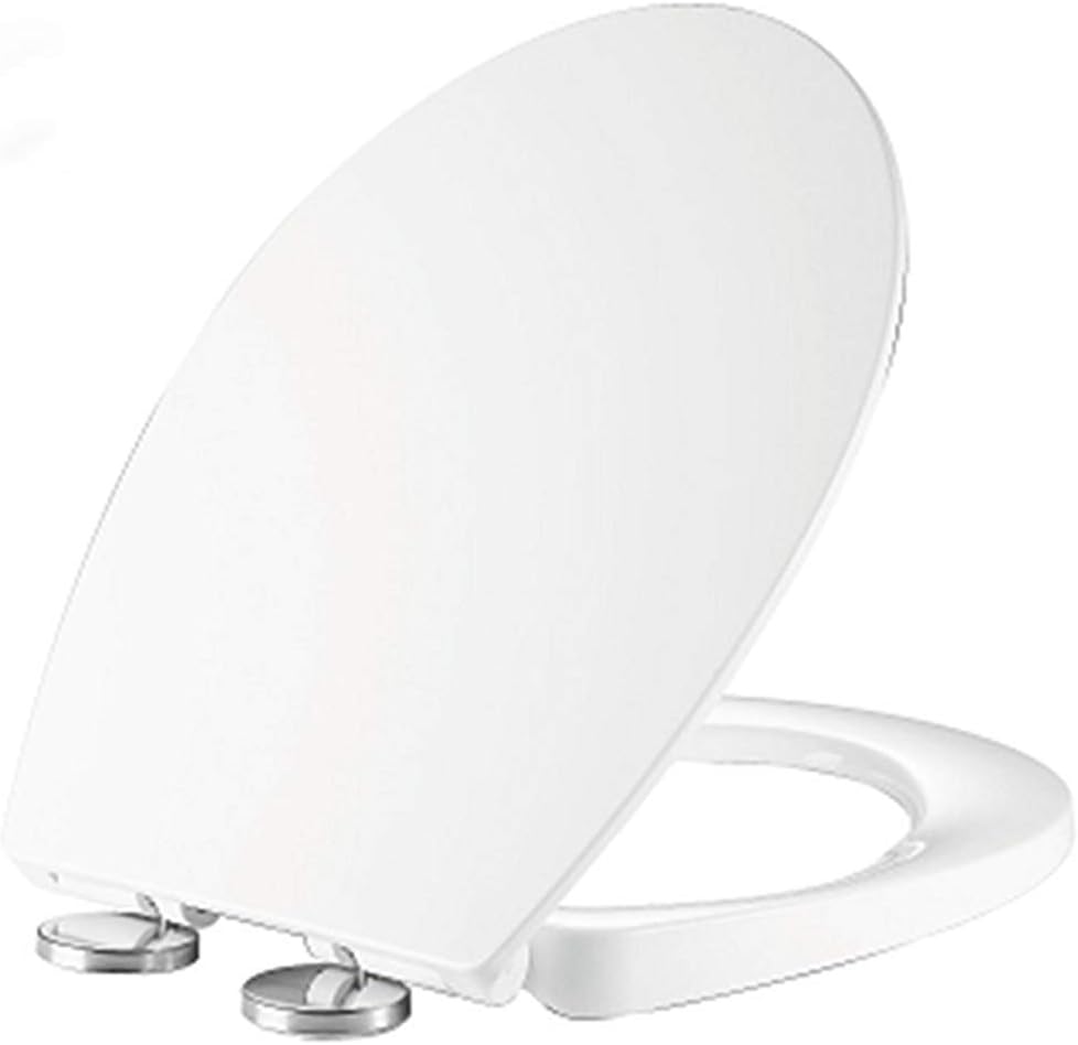 Ultra White Toilet Seat Soft Close Toilet Seat White Oval with Soft