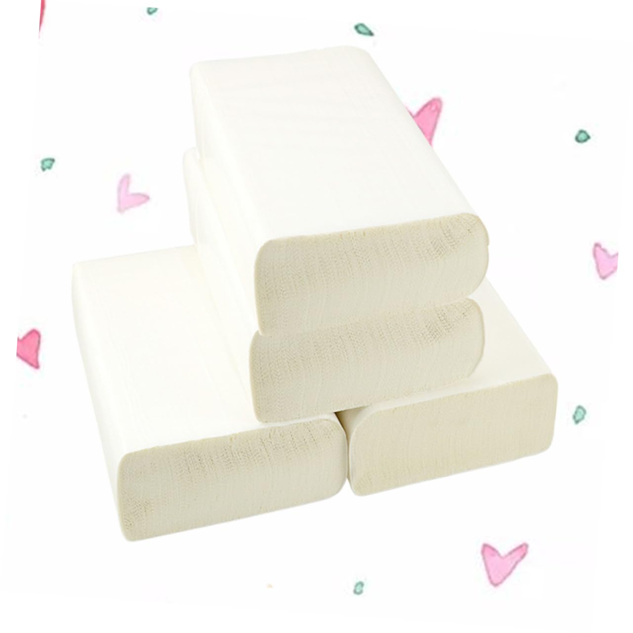 SHERCHPRY Asciugatutto da Cucina Spesso 4 Pezzi Carta Assorbente Olio in Polpa di Legno Resistente e Delicata per Mani per Hotel e Ufficio