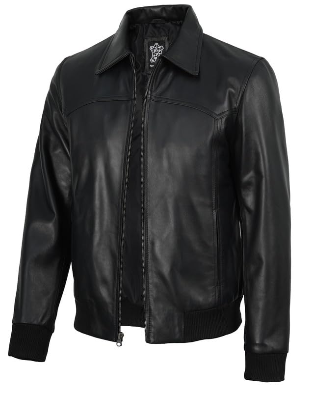 Image of Blingsoul Leather Jacket Men, Black and Brown Leather Jackets For Men