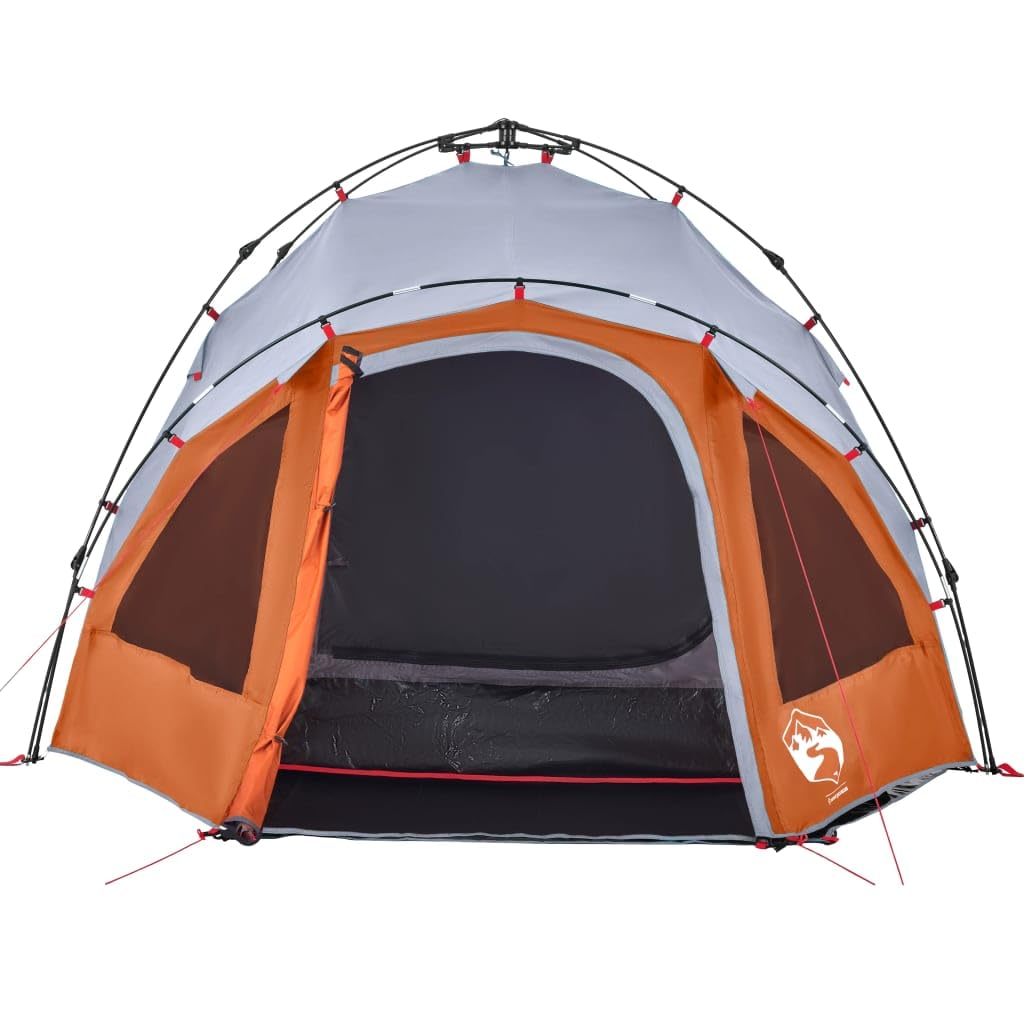 Tienda de campaña domo para personas verde, sistema de liberación rápida, poliéster impermeable con revestimiento de PU, tienda de campaña al aire libre xx,cm, fácilmente portátil, para aventuras de
