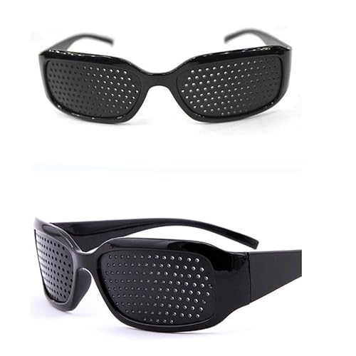 fdsmall Pinhole Glasses, Grid Glasses With Small Holes, Hole Glasses Vision Correction Glasses for Eye Training, Improving Vision and Relaxation, Eyesight Strengthen Pinhole Glasses