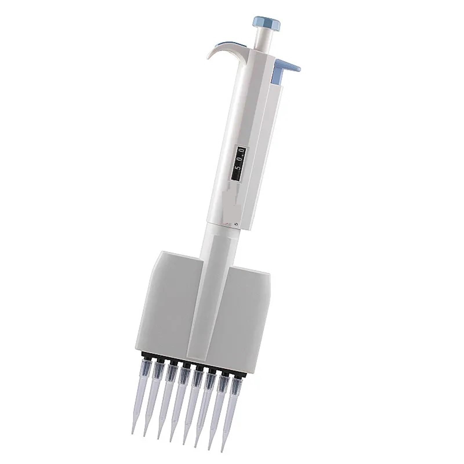 Micropipeta, Pipeta multicanal mecánica de ocho canales con volumen ajustable laboratorio doce(12 channel 0.5-10ul)