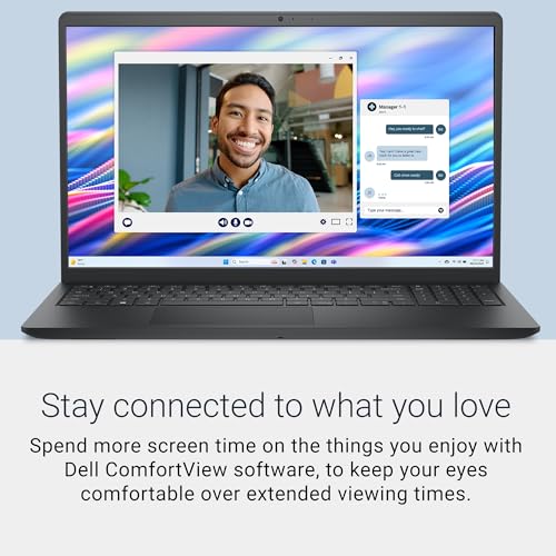Image of Dell 15.6 Laptop, FHD, Intel Core 3 100U, 8GB RAM, Windows 11 Home