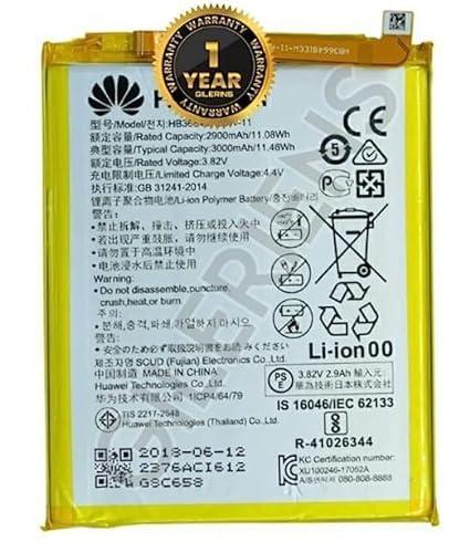Image of Original HB366481ECW Battery for Honor 8 /8 Lite / 5C / 9N / 9 Lite P10 Lite P20 Lite P9 /P9 Lite G9 Lite Battery with 1 Year Warranty***(V292)