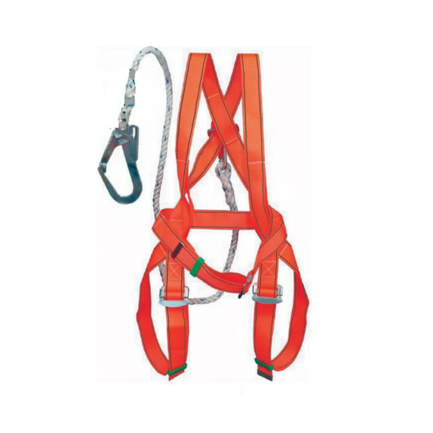 Safety Harness Full Body Safety Harness – Industrial Parachute Type Fall Protection Belt with Adjustable Straps and Durable Webbing - KYLAQ