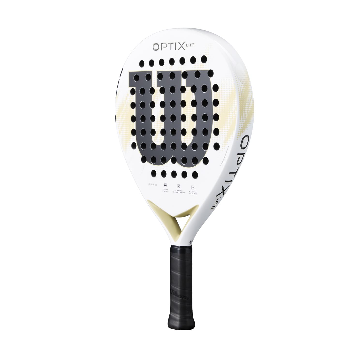 Wilson Pala de Pádel Optix V2 Lite, para Principiantes, Cara de Fibra de Vidrio Ligera, Fácil de Maniobrar, Prácticas o Partidos Amistosos