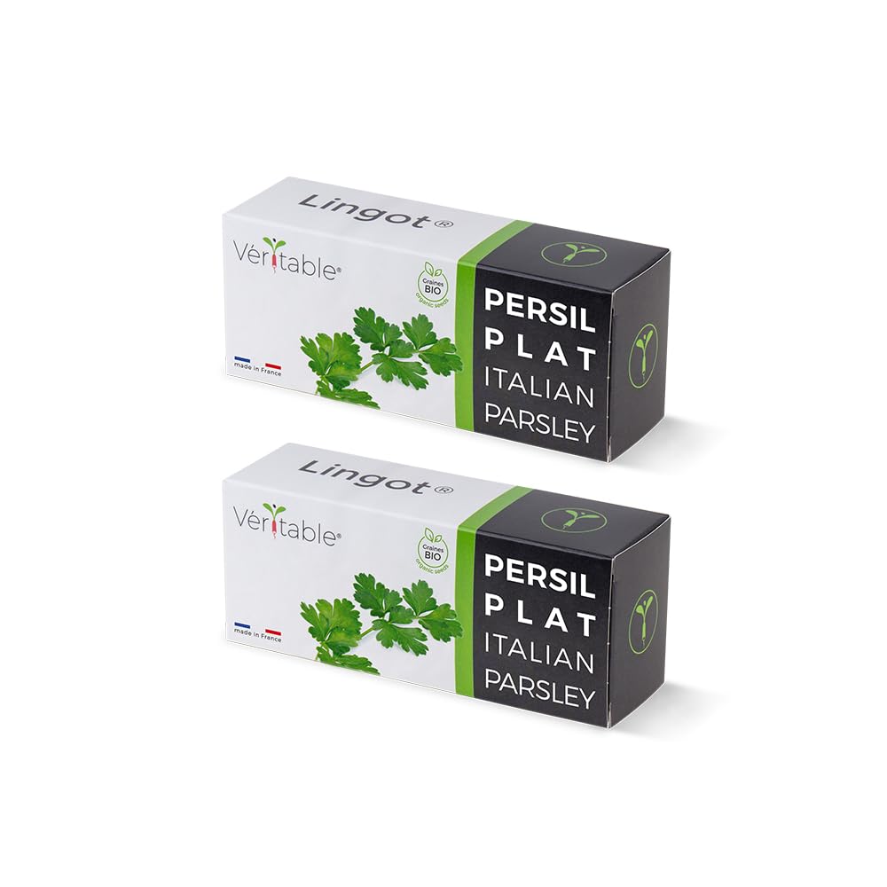 Pack de 2 lingotes de perejil plano orgánico – Recambio listo para usar