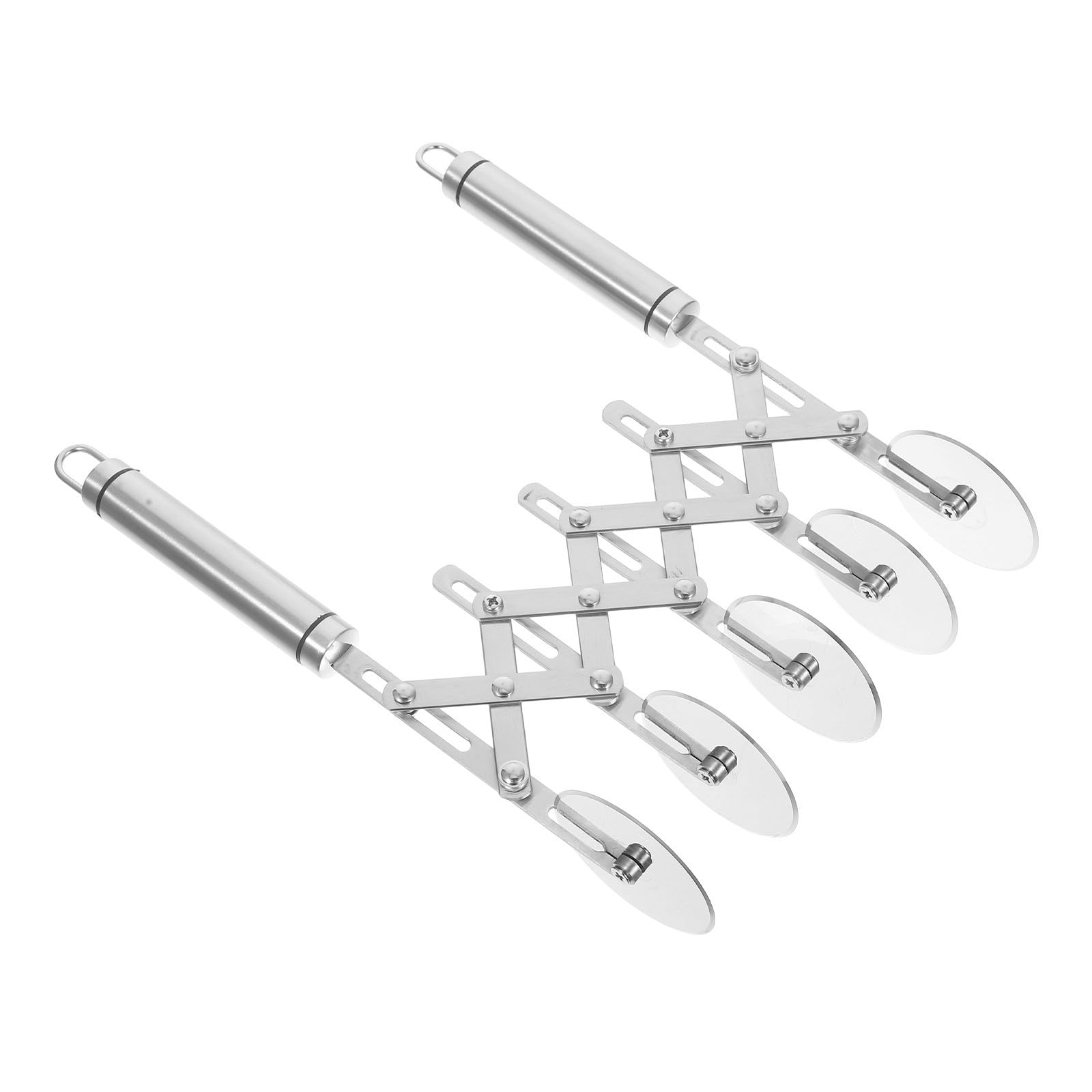 Zerodeko Cortador de Pizza Rueda y Cortador de Rueda para Pastelería de Acero Inoxidable, Plata, para Cortar Masa, Chocolates y Biscuits, Agarre Cómodo