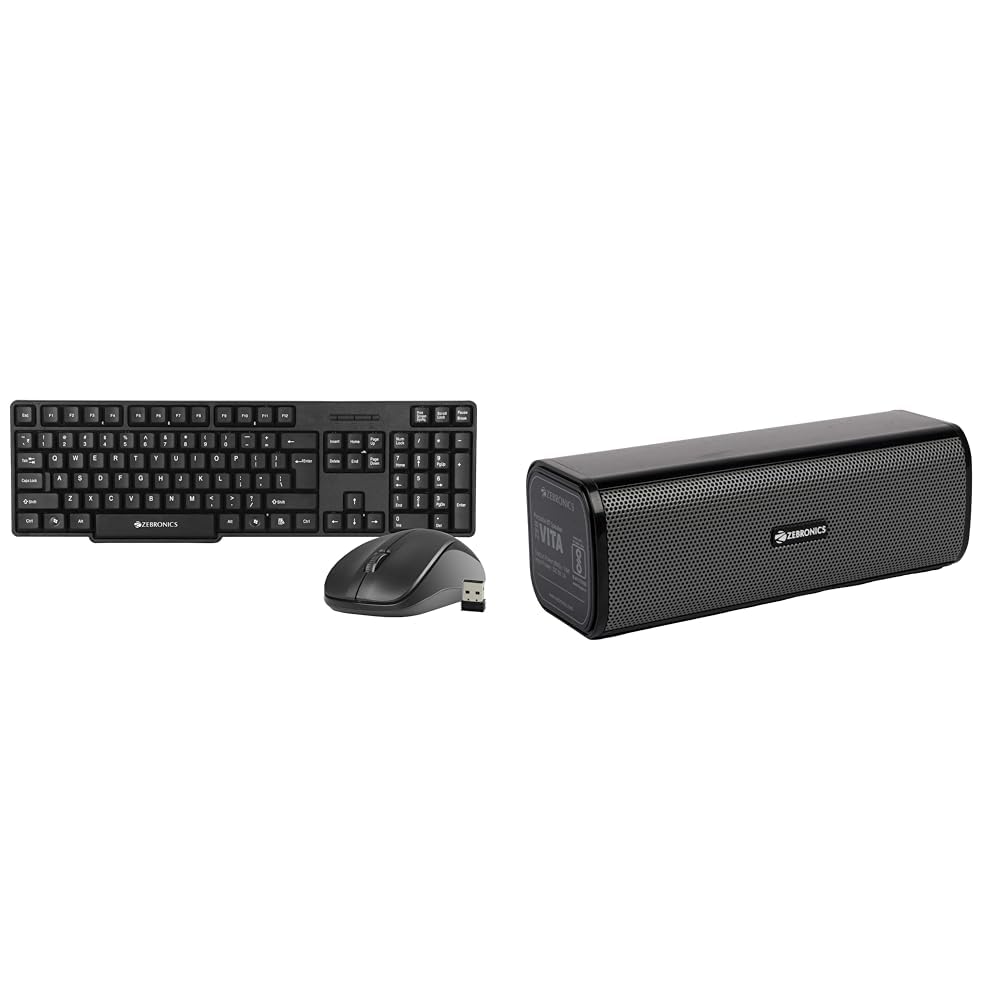 Zebronics Zeb-Companion 107 USB Wireless Keyboard and Mouse Set with Nano Receiver (Black) (B0BPRG22GV) Amazon Price History, Amazon Price Tracker