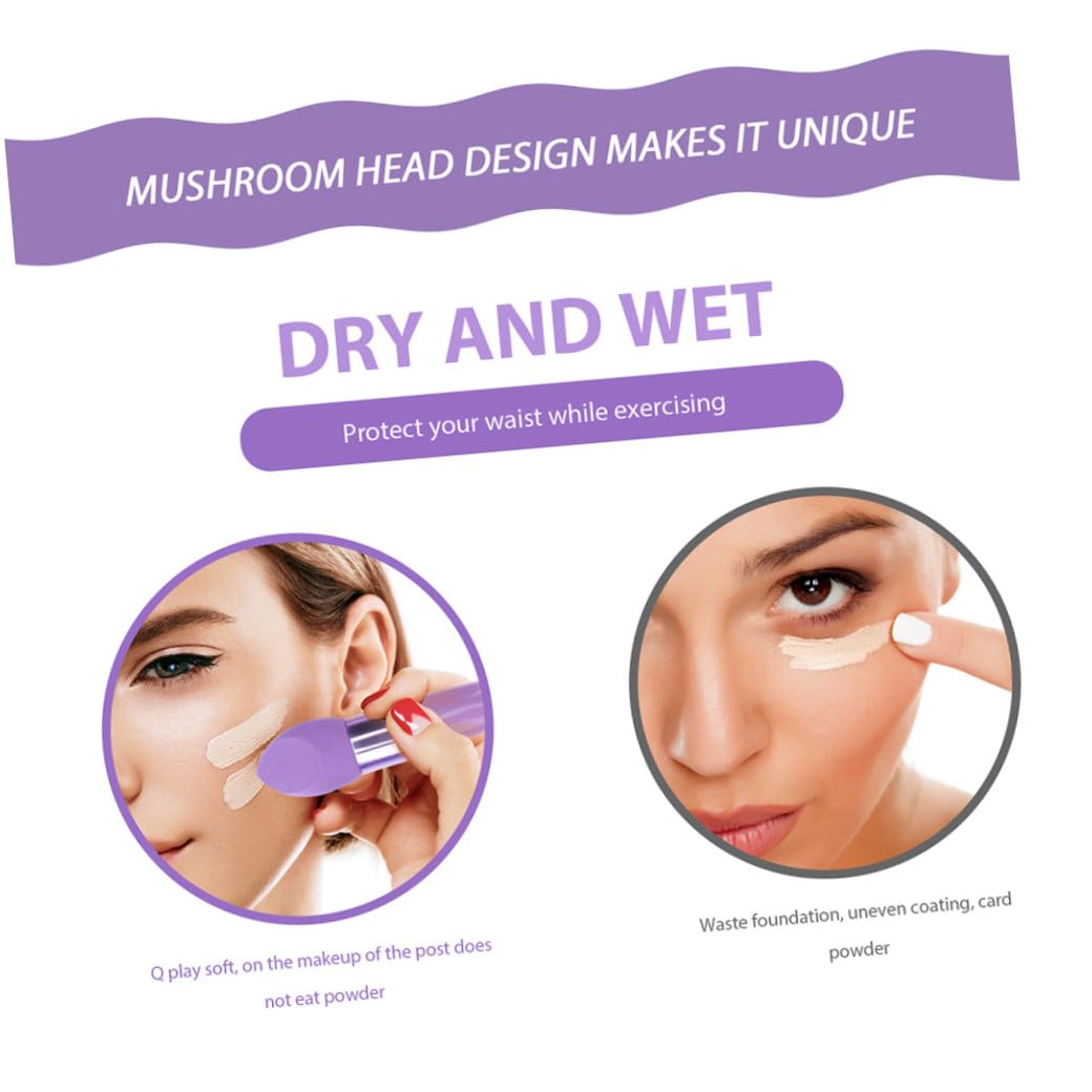 6 Stück Make Up Schwamm Stifte Tragbare Beauty Make Up Schwämme aus Weichem Material Vielseitig für Foundation Concealer Ergonomisch Geformt für Professionelles