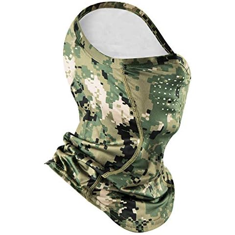 EXski UPF50+ Sun Protection Half Camo Balaclava Mask for Outdoors Activities Cover