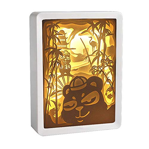 Veilleuse panda LED avec intensité ajustable pour lampe de lecture de chevet nomade