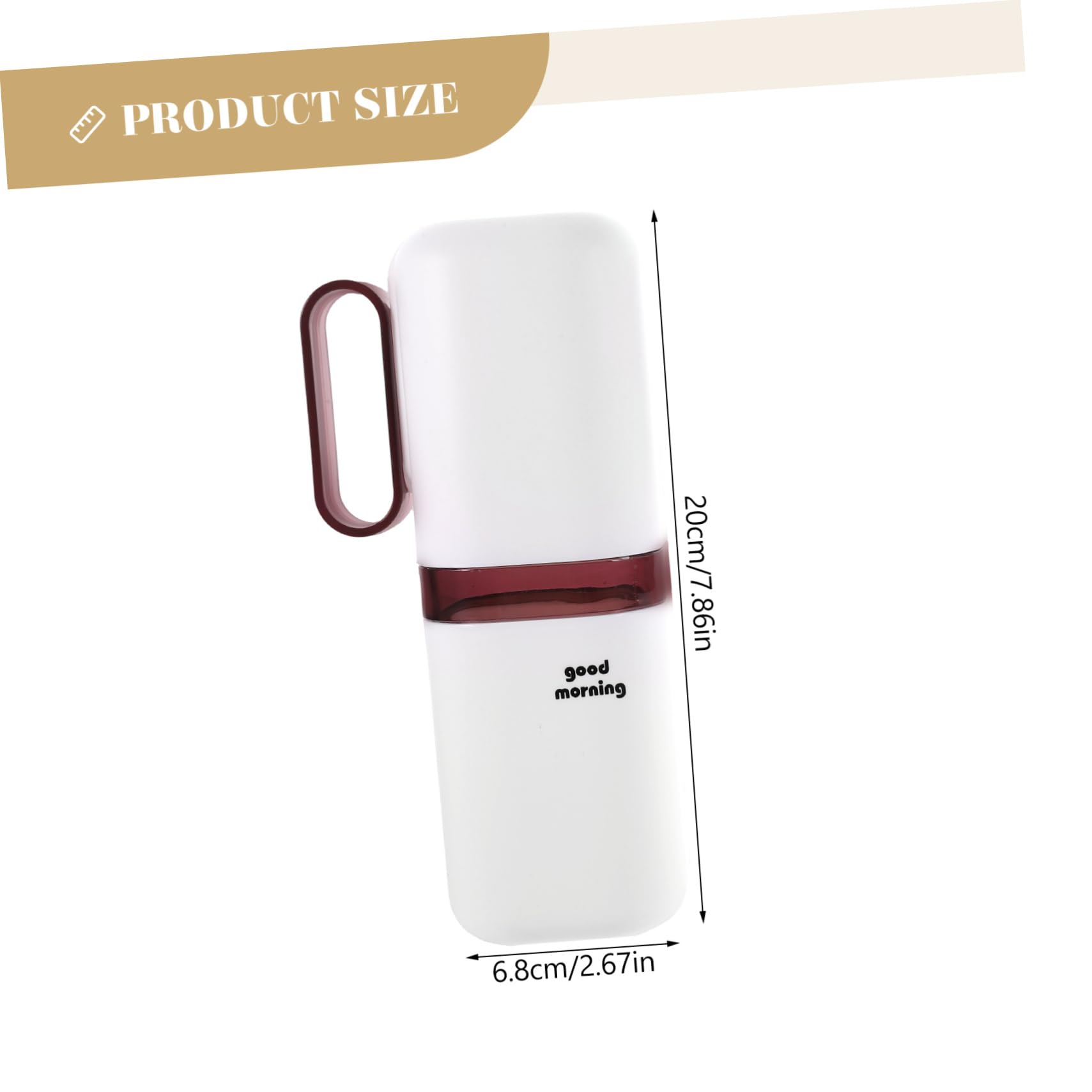 WOFASHPURET 2Pcs Portable Travel Toothbrush Cup Holder Functional Bathroom Toothbrush Organizer for Travel Supplies Easy to Store Toothpaste Manual Toothbrush for Camping