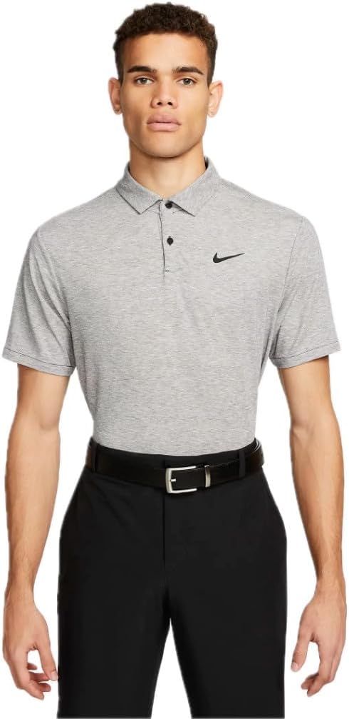 Nike Dri-FIT Tour Men's Golf Polo, Black/Black, S Regular US