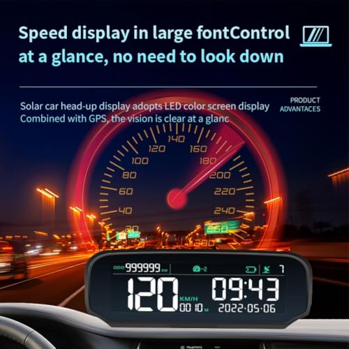 Proyector HUD coche GPS Beidou para evitar multas por despistes 7