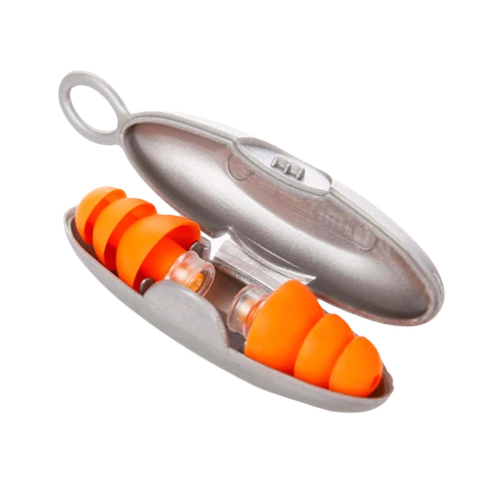 heavenglow Silicone Ear Plug Sound Blocking Noise Reduction for Concert Traveling Sleep orange-picture-38