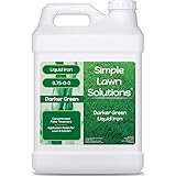 Simple Lawn Solutions - Liquid Iron Darker Green - Chelated Micronutrients - Concentrated Booster for Lawn, Indoor Plants and Outdoor Garden (2.5 Gallon)