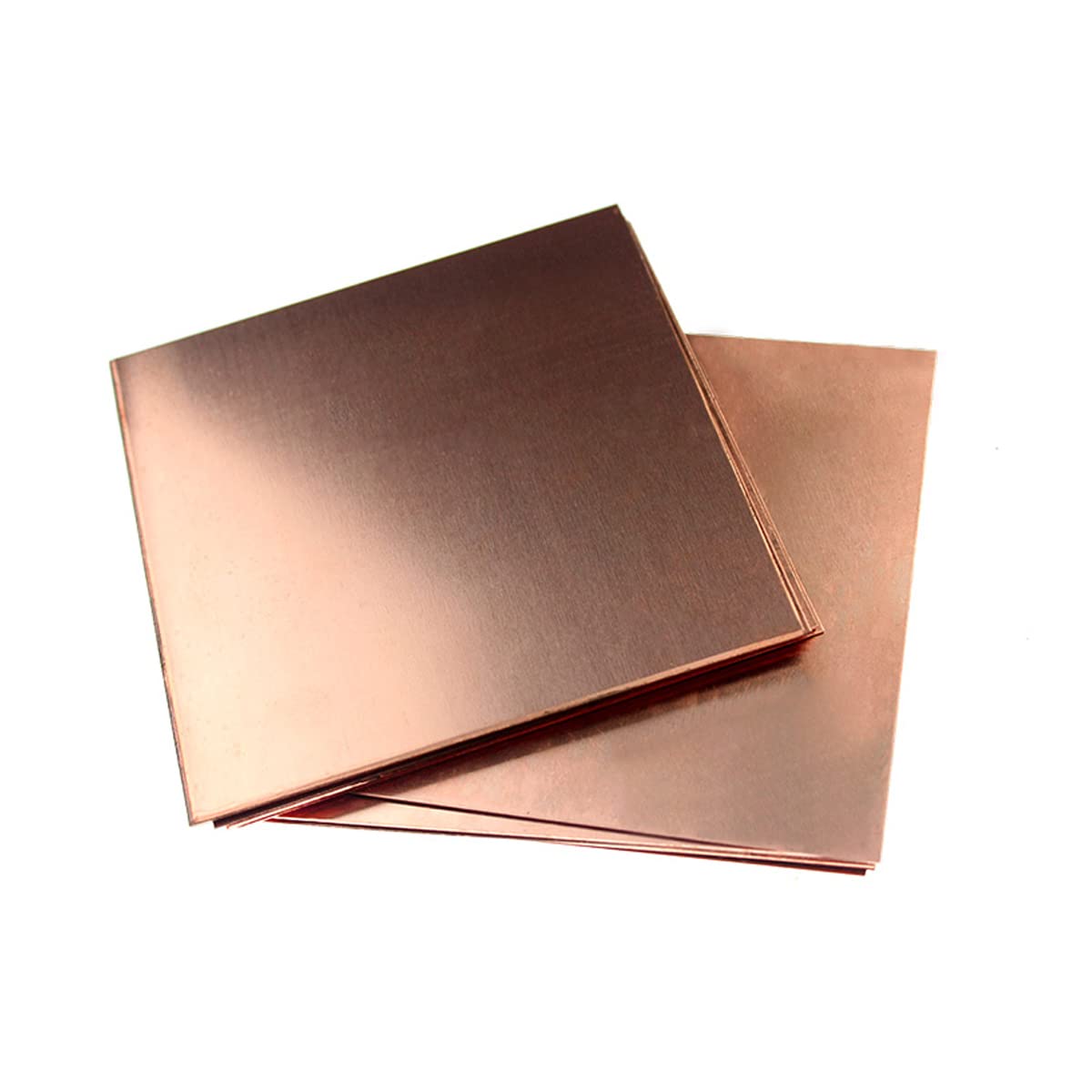 BBAUER Spessore 1Mm Lamiera Di Rame Piastre Di Rame, per L'Artigianato Riparazioni Elettriche Diy/2Pcs/200 * 200 * 1Mm