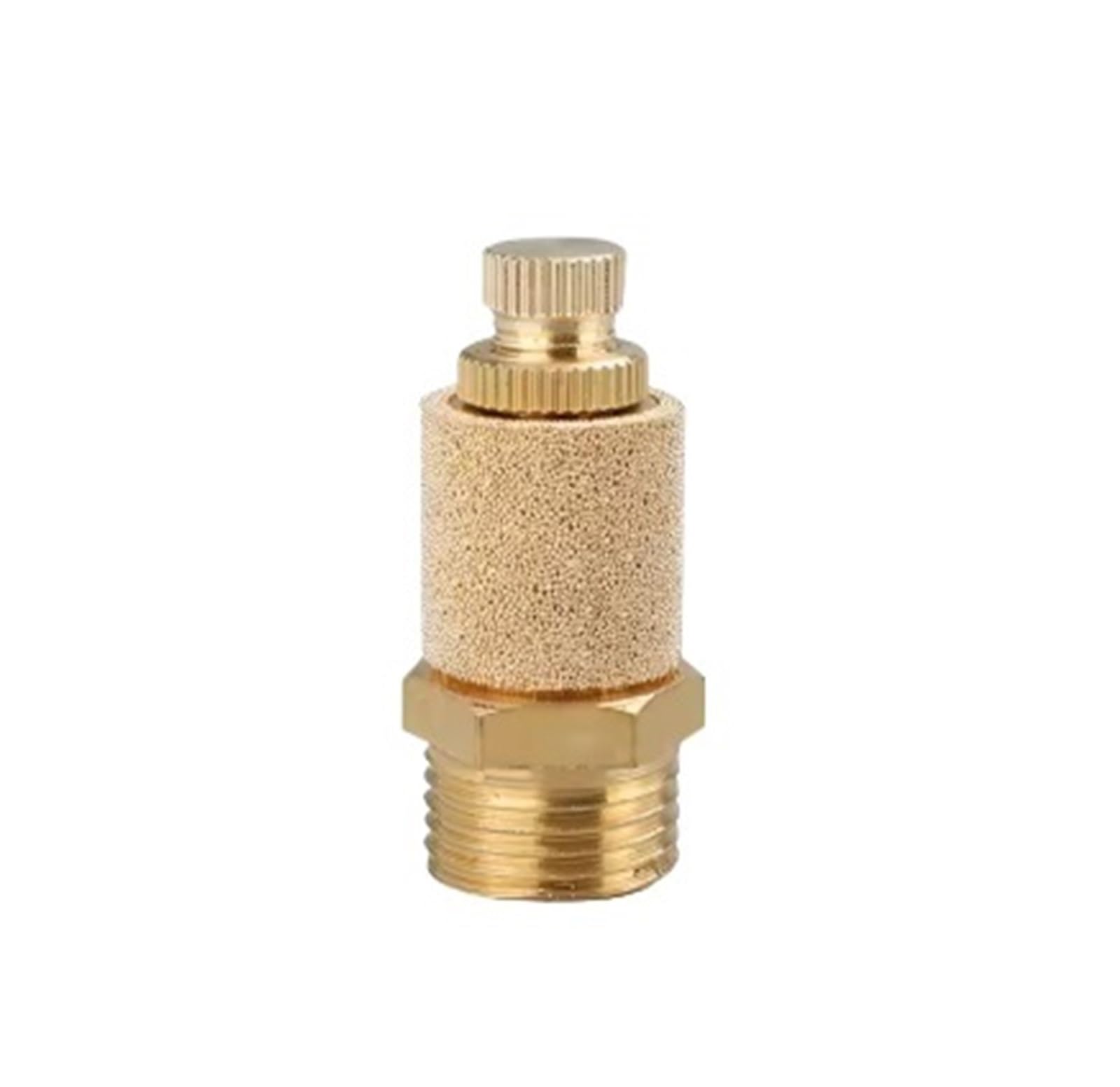 Pneumatischer Messing-Auspuffschalldämpfer BSL M5 1/8 Zoll, 1/4 Zoll, 3/8 Zoll, 1/2 Zoll Schalldämpfer, passend for Geräuschfilter, Reduzierstück, Kupfer(SLL Series,3/4")