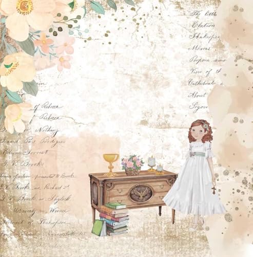 Papers For You Papel Scrap doble cara 180gr 12'x12' (Un Día Para Recordar Niña Pelirroja) - pack 4 uds.