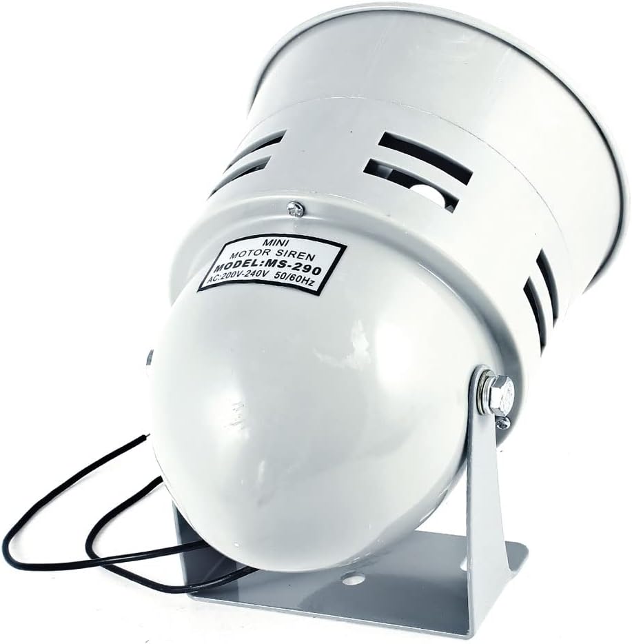 AC220V 130dB Gray Industrial Plastic Shell Alarm Sound Motor Siren (id: 1ae 11d 053 116 79b