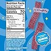 Joy Sweets Blue Raspberry Candy Strips, 80% Less Sugar - 3.5oz, Gummy Strips, Gummy candy strips, Candy Belts, Sour Candy Strips.