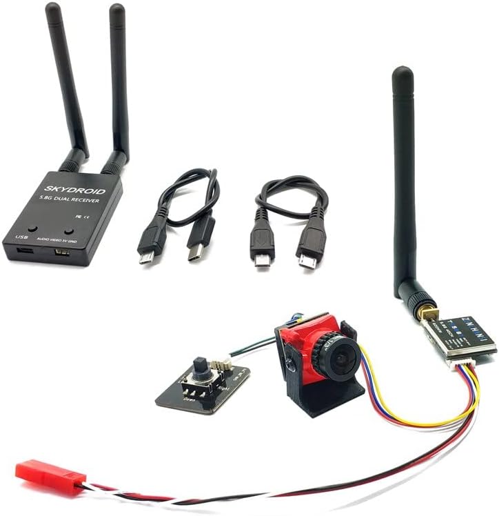 Replacement Part For 5.8G FPV Receiver UVC Video Downlink VR Android Phone Antenna With 5.8G 40CH VTX And 2.1mm Lens CMOS 1200TVL Fpv Camera - (Color: OTG Suit1)