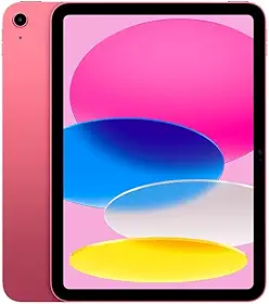 iPad da Apple (10a geração): Com chip A14 Bionic, tela Liquid Retina de 10,9 polegadas, 256 GB Wi-Fi 6 + rede celular 5G, câmera frontal de 12 MP, câmera traseira de 12 MP, Touch ID – Rosa