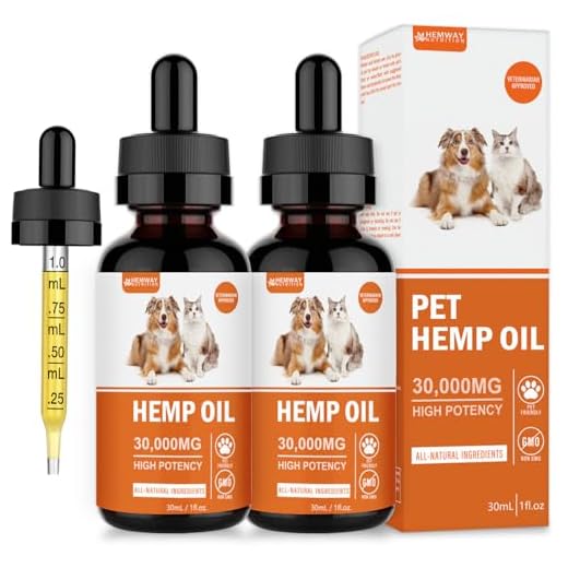 (2-Pack) Organic Hemp Oil for Dogs and Cats - Pet Hеmp Drops for Anxiety Relief, Stress,Pain, Calming, Sleep, Arthritis - Treats Chews - Support Hip and Joint Health - Rich in Omega 3-6-9