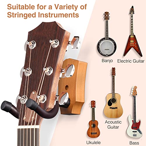 LEKATO Lot de 5 supports muraux en noyer noir pour instruments à cordes, guitares, basses, ukulélé folk, violon… - Les Beatles, Paul McCartney, John Lennon, RIngo Starr, George Harrison LEKATO Lot de 5 supports muraux en noyer noir pour instruments à cordes, guitares, basses, ukulélé folk, violon… – Image 7