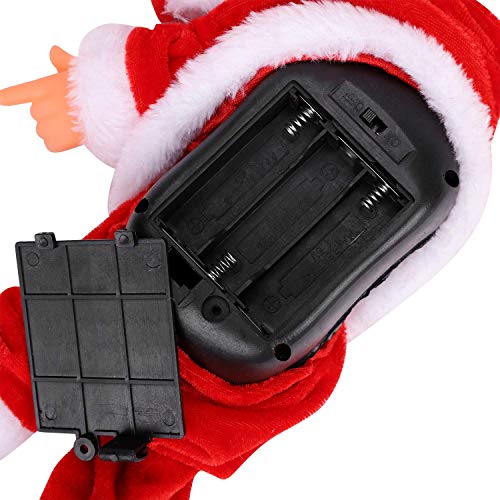 ITODA Dancing Singing Santa Claus Electric Red