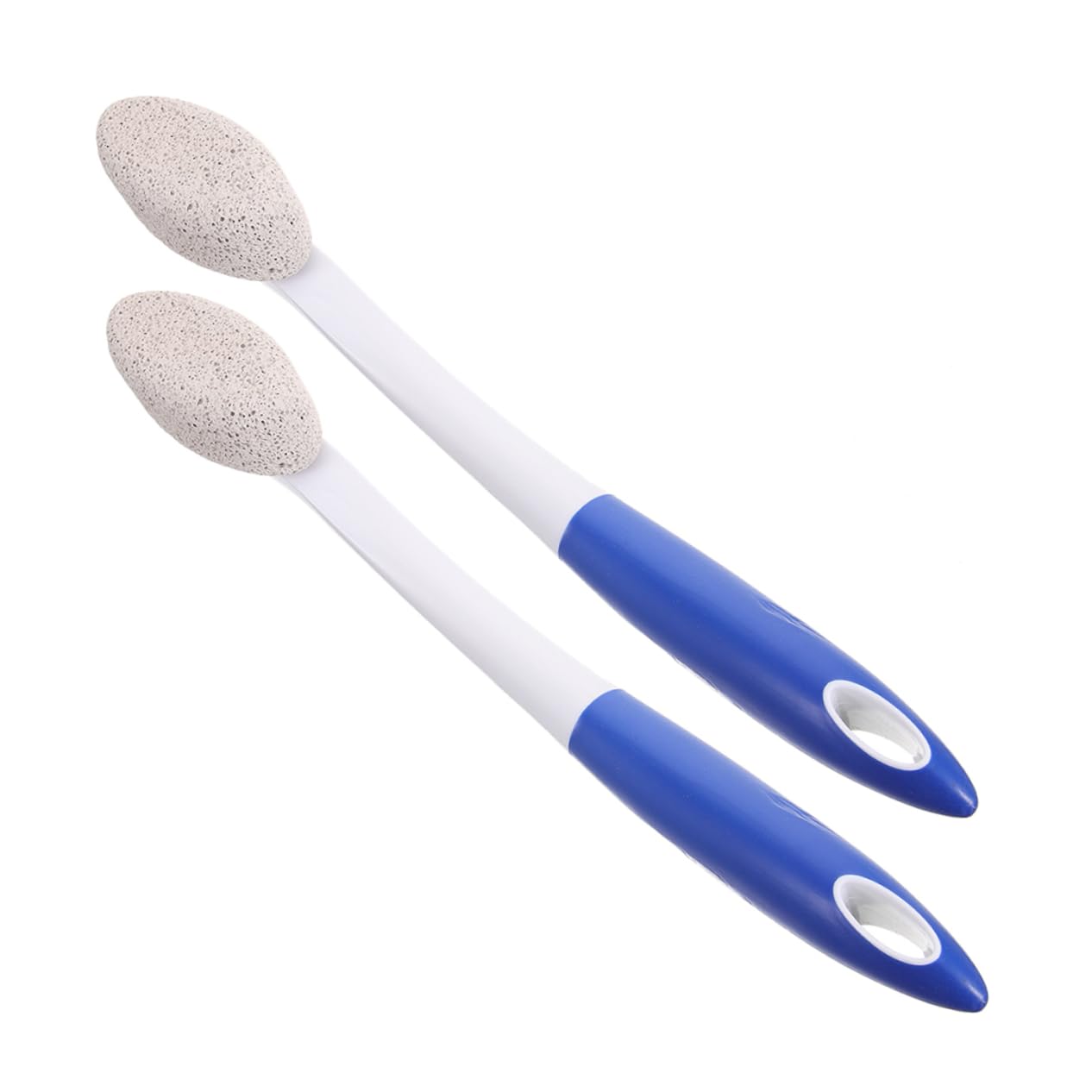 2pezzi Pumice Stone Foot Scrubber Con Manico Lungo Rimuovi Morta e Calli Strumento Esfoliante Ergonomico Per Piedi Rinfrescati e Morbidi