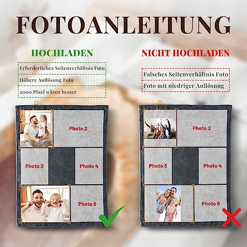 Giftove Personalisierte Decke mit Foto, 100% Flanell Kuscheldecke Personalisiert, Personalisierte Geschenke für Frauen Beste Freundin Schwester, Fotogeschenke zum Geburtstag Jahrestag Hochzeitstag