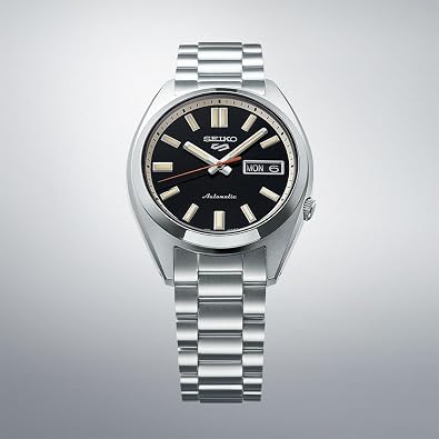 Seiko 5 Sports SNXS Sports Style, Dial: Black, Bracelet Type Japan Import New, Silver