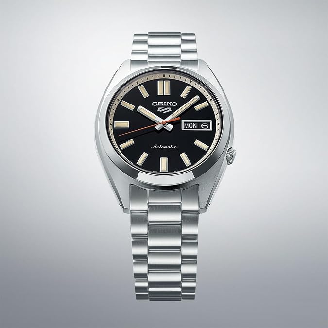 Seiko 5 Sports SNXS Sports Style, Dial: Black, Bracelet Type Japan Import New, Silver