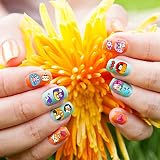 Qpout Gemischt Tier Nagel Aufkleber Abziehbilder (600 Muster), Katze Panda Alpaka Dinosaurier Hund Hase Igel Tiger 3D Selbstklebende Nageldekoration für Mädchen Kinder