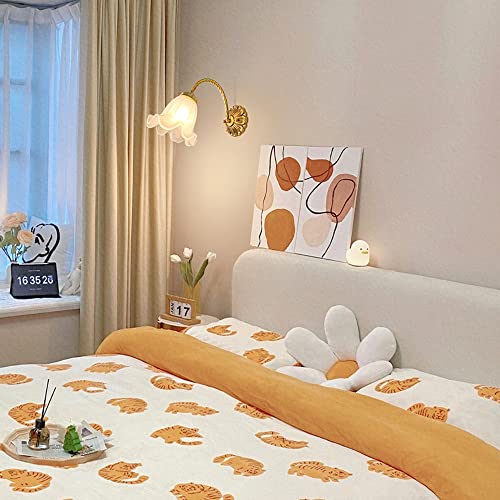 Apliques de pared for sala de estar modernos con soporte de cobre E14 3