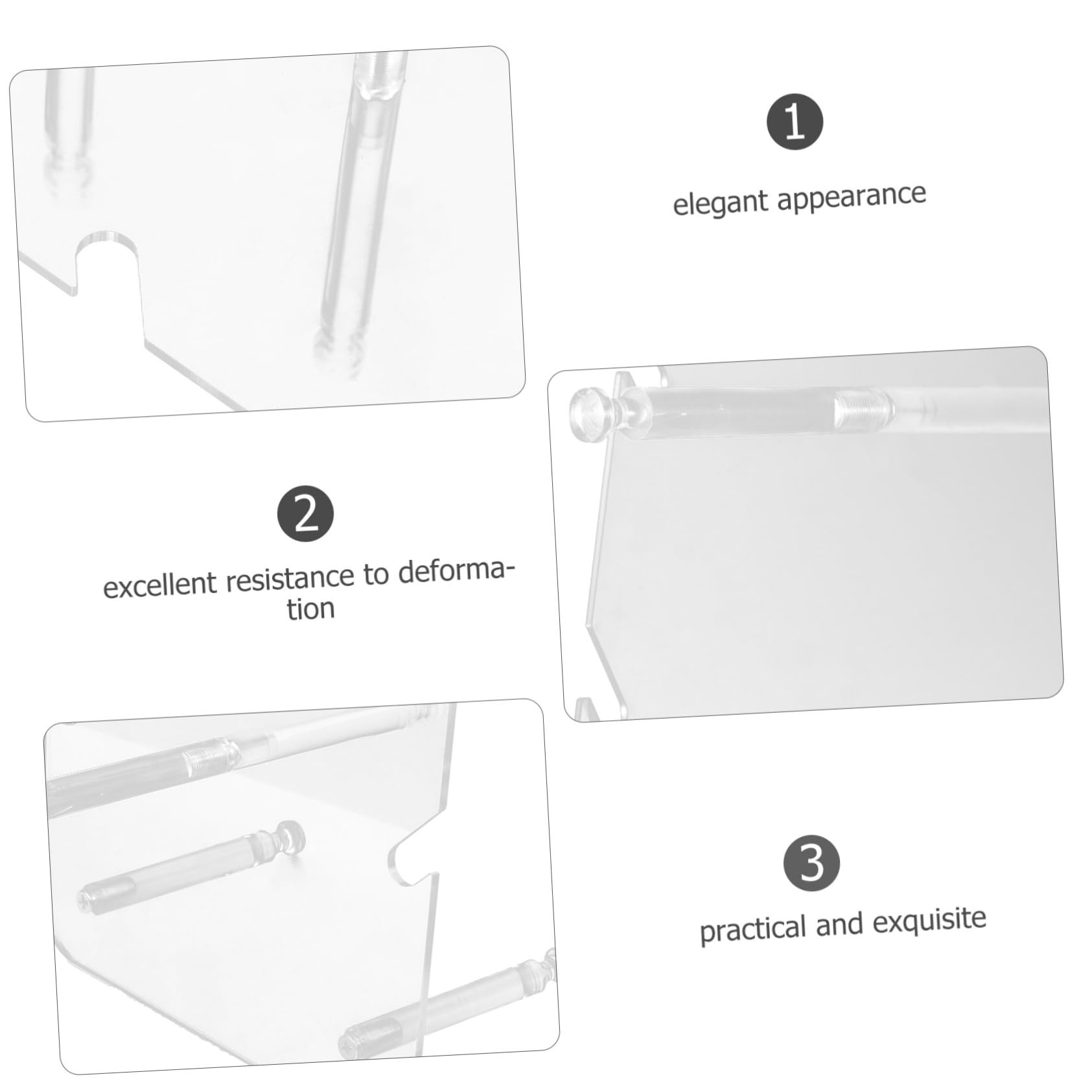 MAGICLULU Support à Lunettes Transparent Organisateur de Lunettes de Soleil Lunettes Optiques Présentoir Multifonctionnel Compact pour Rangement sur Table