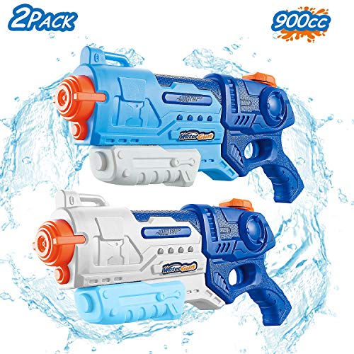 image for FREE TO FLY Water Gun for Kids - 2 Pack 900cc High Capacity Blaster Sq