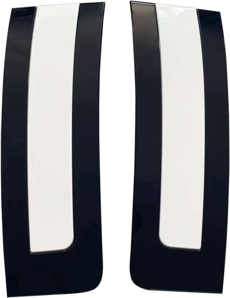 2pcs Car Door Side Vents Grille Cover for Landrover Range Rover 2023 2024 Body Molding Trim(Black-White) Black White