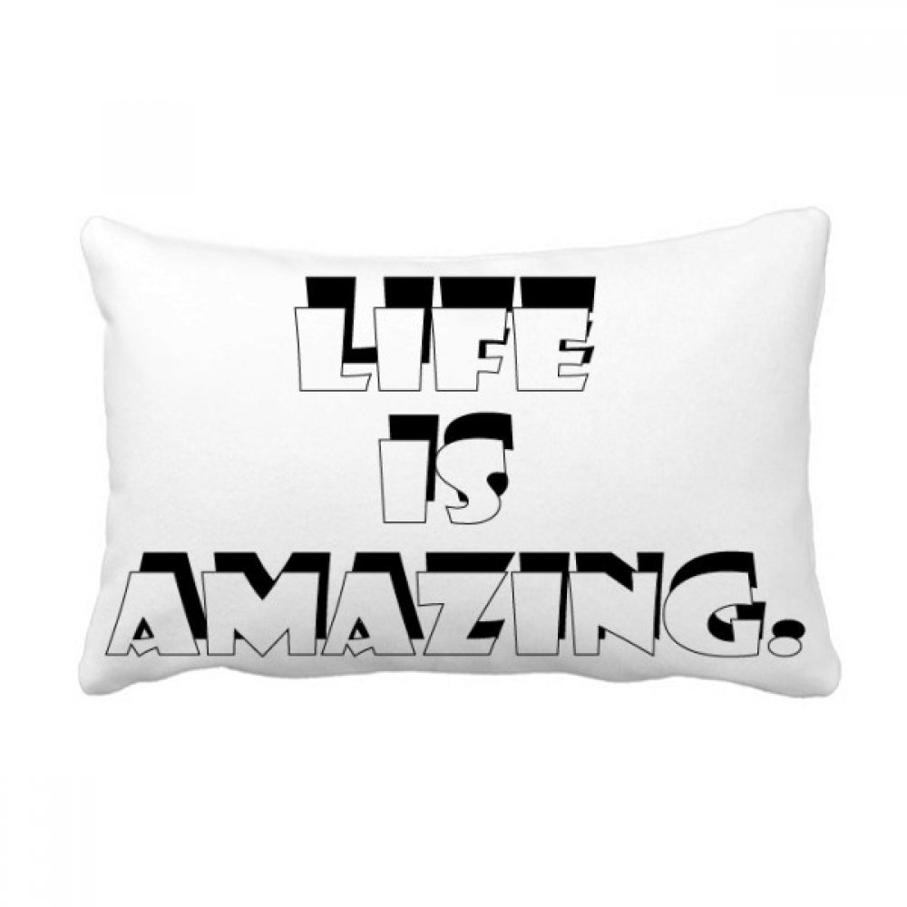 Coussin La Vie est Incroyable déco canapé salon 40x60 cm