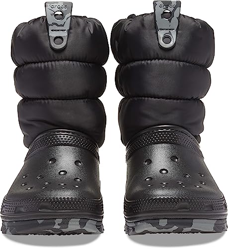 Crocs Kids Unisex Classic Neo Puff Boot (Little Kid/Big Kid) Black 12 Little Kid M2