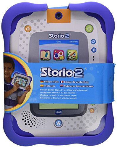VTech - Protector de Goma para Tablet Educativo Storio 2 y Storio 2 Baby, Color Azul (3480-208049)